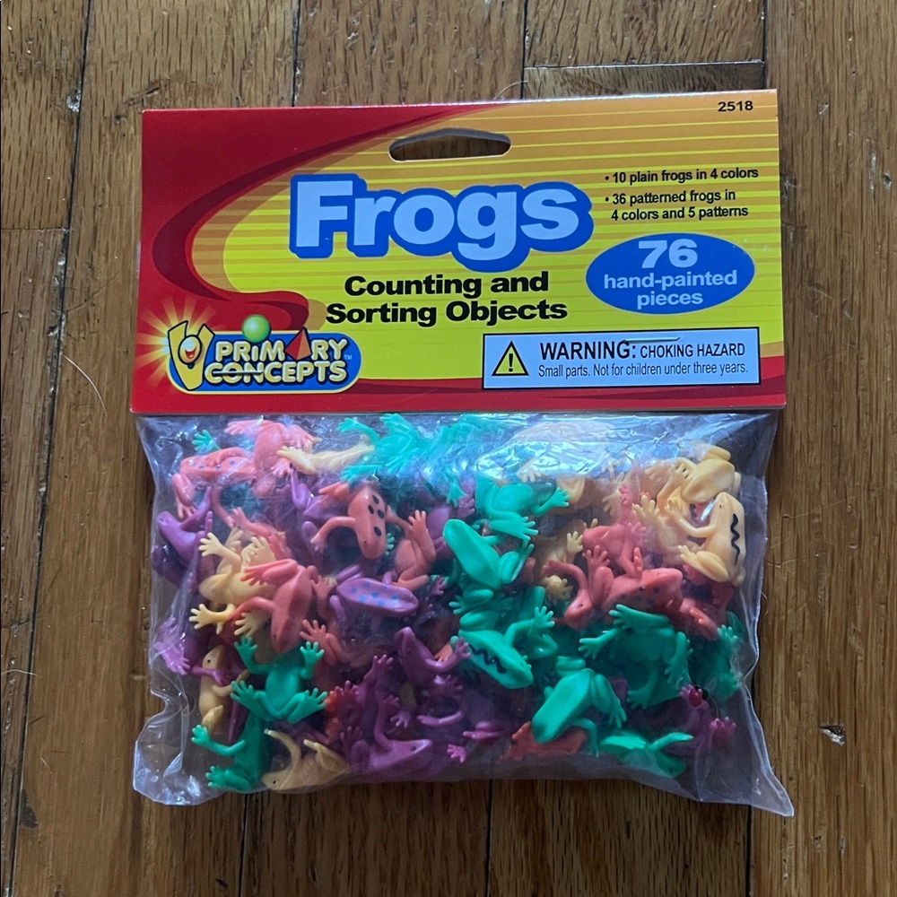 NEW Primary Concepts Frogs Counting and Sorting Objects 76 Pieces Homeschool